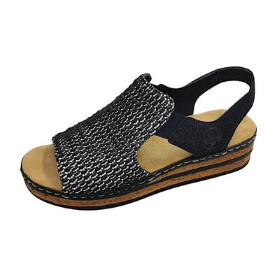 Rieker 62971-00 Schwarz schwarz-sand/schwarz 00