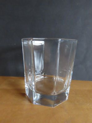 Trinkglas Wasserglas Saftglas 8eckig klar ca. 9 cm H