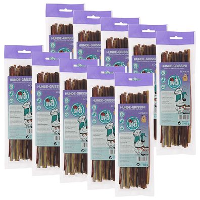 Lov&Ed Hunde-Grissini, 10x 60 g - Kausnack mit Schwein