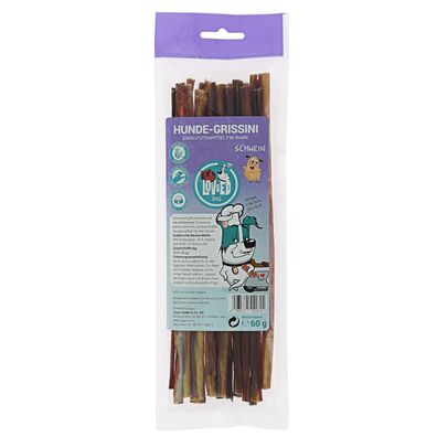 Lov&Ed Hunde-Grissini, 60 g - Kausnack mit Schwein