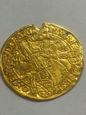 Dukat 1630 Sachsen Johann Georg I. ca. 3,28g Gold 100 Jahre Augsburger Konfession