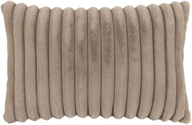 Kissenbezug flauschig weich Felloptik Webpelz 40x60 cm Raya taupe sand