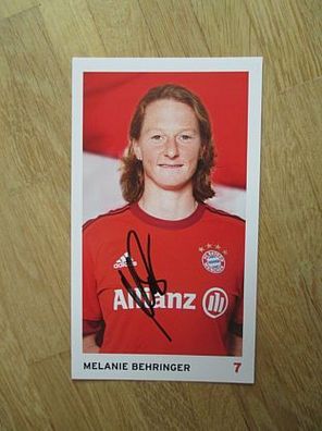 FC Bayern München Damen Saison 15/16 Melanie Behringer - handsigniertes Autogramm!!!