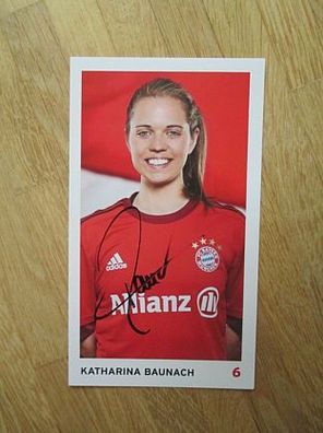 FC Bayern München Damen Saison 15/16 Katharina Baunach - handsigniertes Autogramm!!!