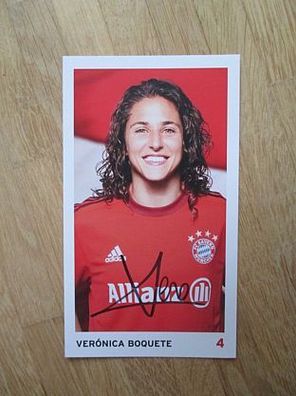 FC Bayern München Damen Saison 15/16 Veronica Boquete - handsigniertes Autogramm!!!