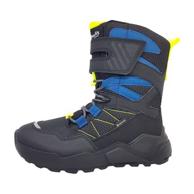 Superfit Stiefelette Synth. Rocket 1-000408-0010 Blau 0010 Schwarz/ Gelb