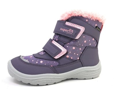 Superfit Stiefelette Synth. Crystal 1-009091-8500 Rosa 8500- Lila/Rosa