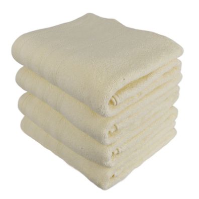Frottee-Handtuch-Set UNI 70x130 cm 4 Stück creme