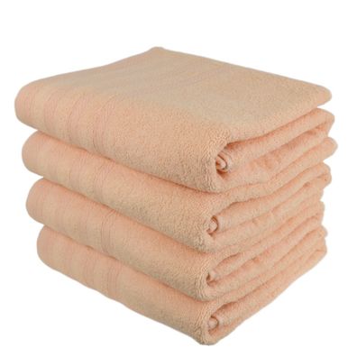 Frottee-Handtuch-Set UNI 70x130 cm 4 Stück lachsfarben