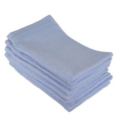 Set UNI Frottierhandtücher hellblau 30x50 cm - 6 Stück