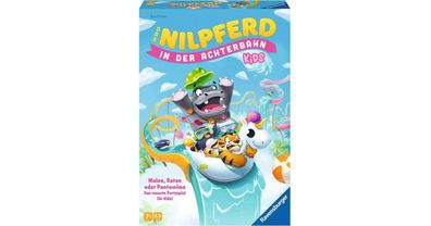 Ravensburger Das Nilpferd in der Achterbahn Kids, Partyspiel