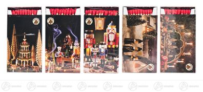 Kaminhölzer in Präsentationsschachtel, Weihnachtsmotive sortiert 6,5 cmx12 cm