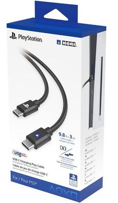PS5 USB Ladekabel 3m HORI NEU - Hori - (SONY® PS5 Hardware