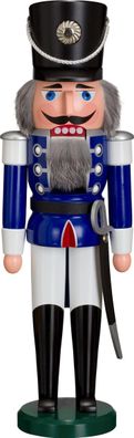 Nußknacker Husar blau groß HxBxT = 50x15x12cm NEU Weihnachten Seiffen Nutcracker