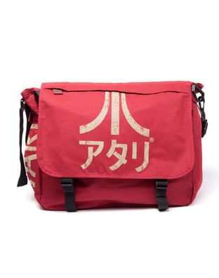 Atari - Dark Red Messenger Bag with Japanese Logo - Difuzed MB