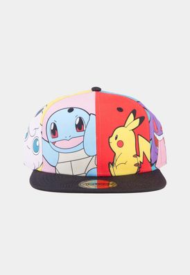 Pokemon Snapback Cap Multi Pop Art - Difuzed SB844820POK - (so