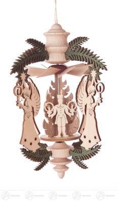 Baumschmuck Wärmespiel "Zweig" Engel/Engel, Bergmann, Reiterlein, zum Hängen