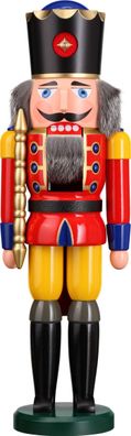 Nußknacker König rot groß HxBxT = 50x15x12cm NEU Weihnachten Seiffen Nutcracker