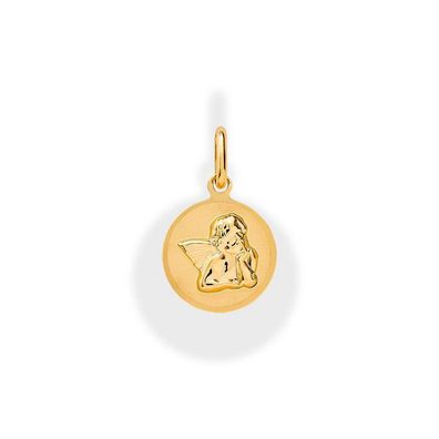 Anhänger - Gold 375 - Platte Schutzengel