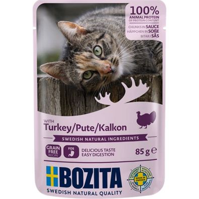 Bozita Pouch Häppchen in Soße mit Pute 12 x 85g