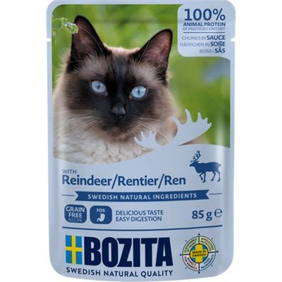 Bozita Pouch Häppchen in Soße mit Rentier 12 x 85g