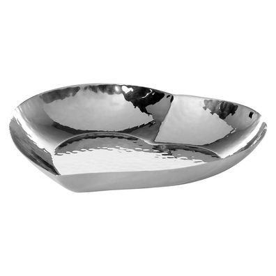 Fink Snackschale in Herzform 16 cm aus gehämmerten Edelstahl für Nüsse & Gebäck