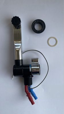 Wasserhahn 12 V London chrom/ schwarz Mischer + Schalter Comet k/ w 218680b2 NEU