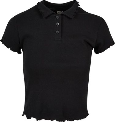 Urban Classics Damen Ladies Rib Polo Tee