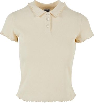 Urban Classics Damen Ladies Rib Polo Tee