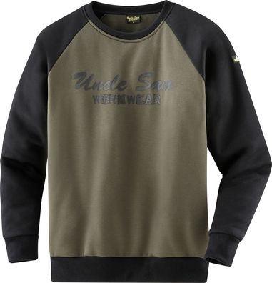 Uncle Sam Sweatshirt Oliv/Schwarz