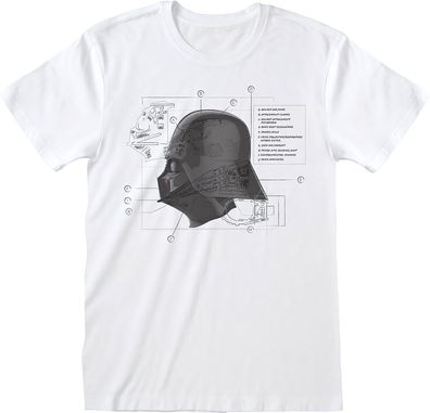 Star Wars Mask Diagram T-Shirt SWC08185TSW