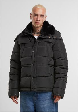 Urban Classics Puffer Jacket With Detachable Fur Collar TB7259