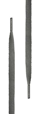 Tubelaces Schnürsenkel White Flat Darkgrey