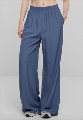 Urban Classics Damen Hose Ladies Wide Leg Viscose Pants