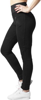 Urban Classics Damen Leggings Ladies Interlock High Waist Leggings Black