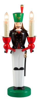 Richard Glaesser Bergmann elektrisch beleuchtet aus Seiffen im Erzgebirge