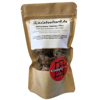 Asiafoodland - Getrocknete Shiitake Pilze - 25g