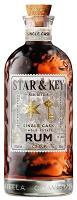 Star & Key Mauritius Single Cask Rum 43%vol. 0,7l