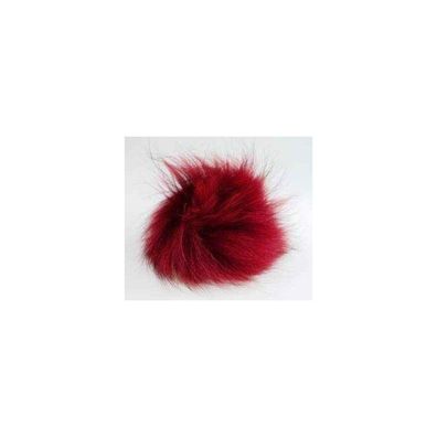 Fell - Pompon - Farbe: 06 - rot - Durchmesser: 12-14 cm