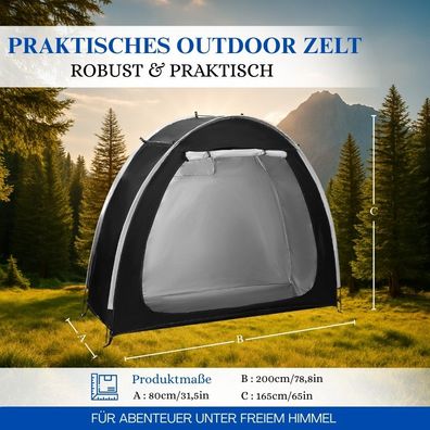 Outdoor Storage & Parking Tent for Mountain Bikes - Large Space, Foldable Design