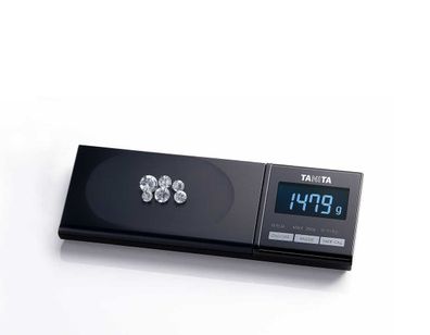 TANITA 1479J2 Karatwaage Taschenwaage 200g/0,01g blaues Display * Made in Japan