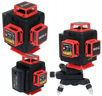 16-Line 4D Kreuzlinienlaser 360° grün bis 30m, mit Mini-Stativ