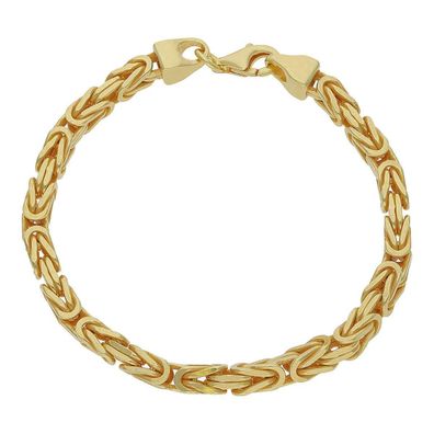 JuwelmaLux Königsarmband 925/000 Silber, goldplattiert 10 Mikron (10/1000 mm)