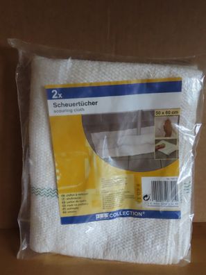 Scheuertücher Bodentücher Bodentuch hell 50x60 cm(Original Verpackt)2St