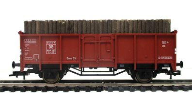 Spur H0 Fleischmann 5205 Hochbordwagen Holzladung o. OVP (4794k)
