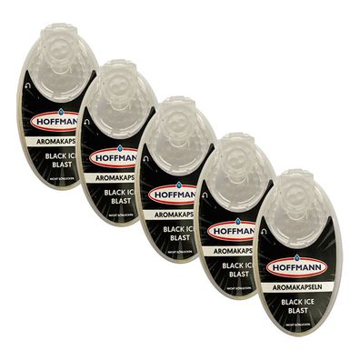 5x Aroma Kapseln/ Perlen für Filterzigaretten BLACK ICE BLAST Dose à 100 Kapseln