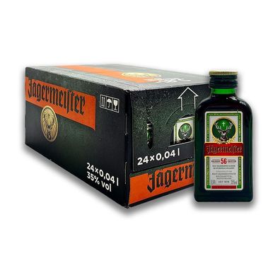 Jägermeister Kräuterlikör, 35% Vol. 24x 0,04 l