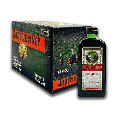 Jägermeister Kräuterlikör, 35% Vol. 12x 0,1 l