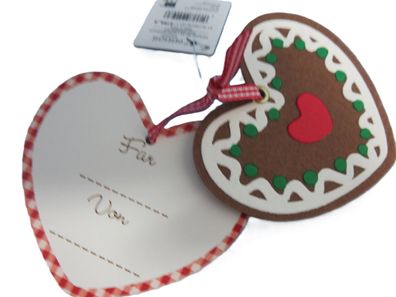 Anhänger - Herz - Weihnachten Geschenkverpackung