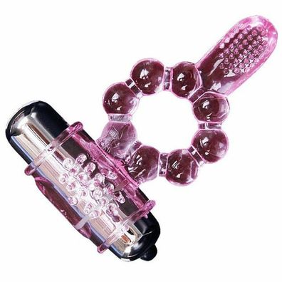 Baile For Him Ring aus Silikon, 10 Rhythmen, mit Vibration, 21 g